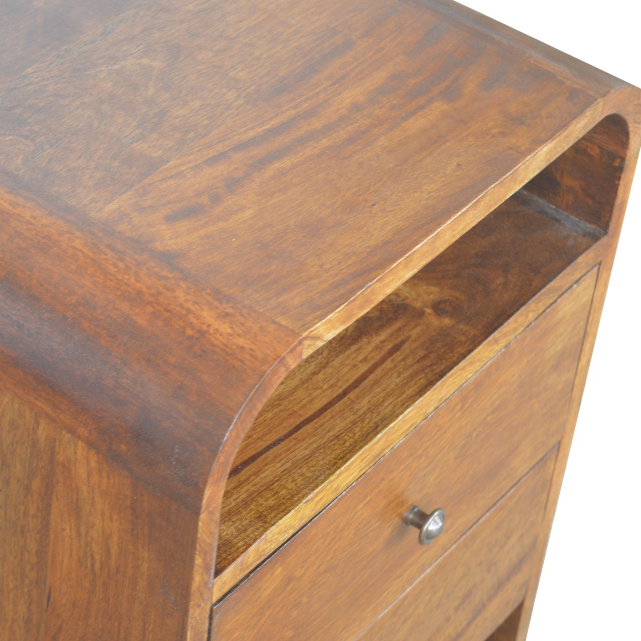 Chestnut Curve 2 Drawer Bedside Bedside table / chest CasaFenix