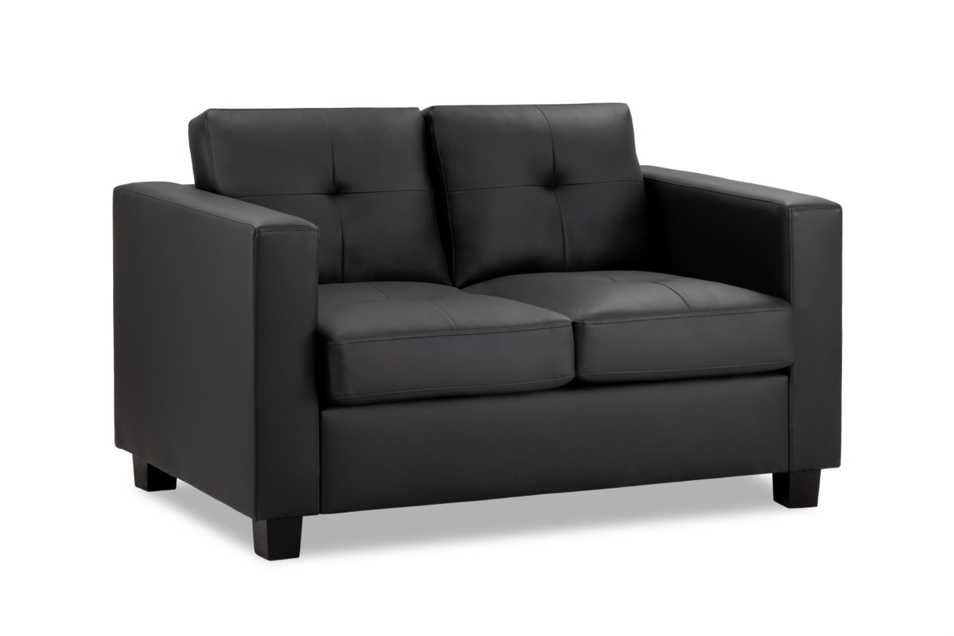 Jerry Sofa in Faux Leather or Fabric 1, 2, 3 Seat Black or Grey or Light Grey Sofa CasaFenix