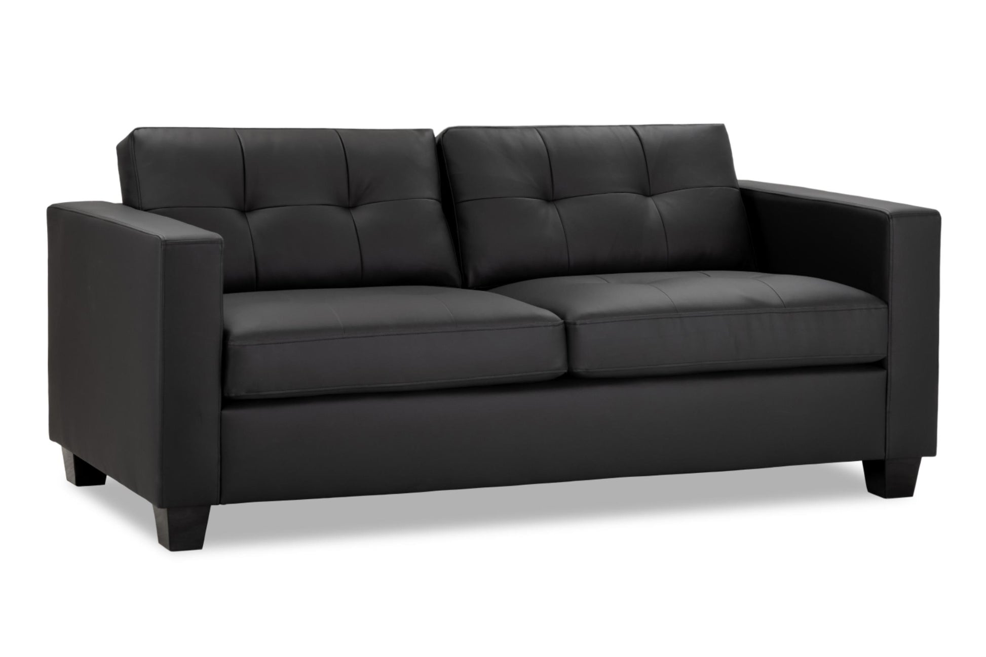Jerry Sofa in Faux Leather or Fabric 1, 2, 3 Seat Black or Grey or Light Grey Sofa CasaFenix