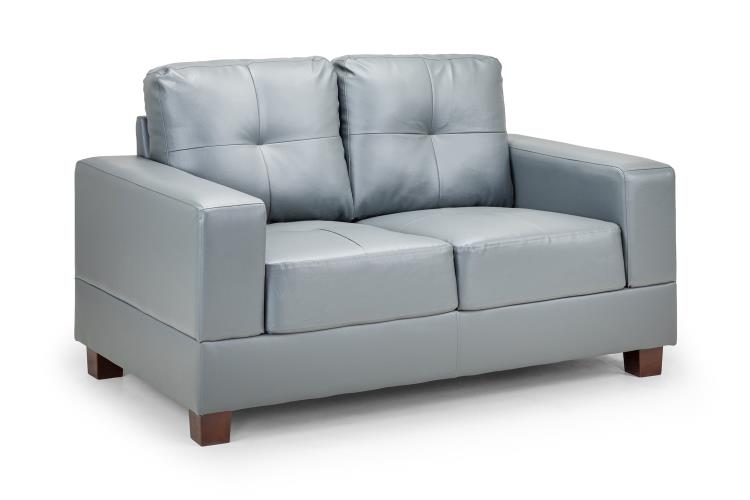 Jerry Sofa in Faux Leather or Fabric 1, 2, 3 Seat Black or Grey or Light Grey Sofa CasaFenix