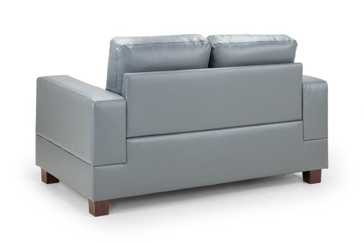 Jerry Sofa in Faux Leather or Fabric 1, 2, 3 Seat Black or Grey or Light Grey Sofa CasaFenix