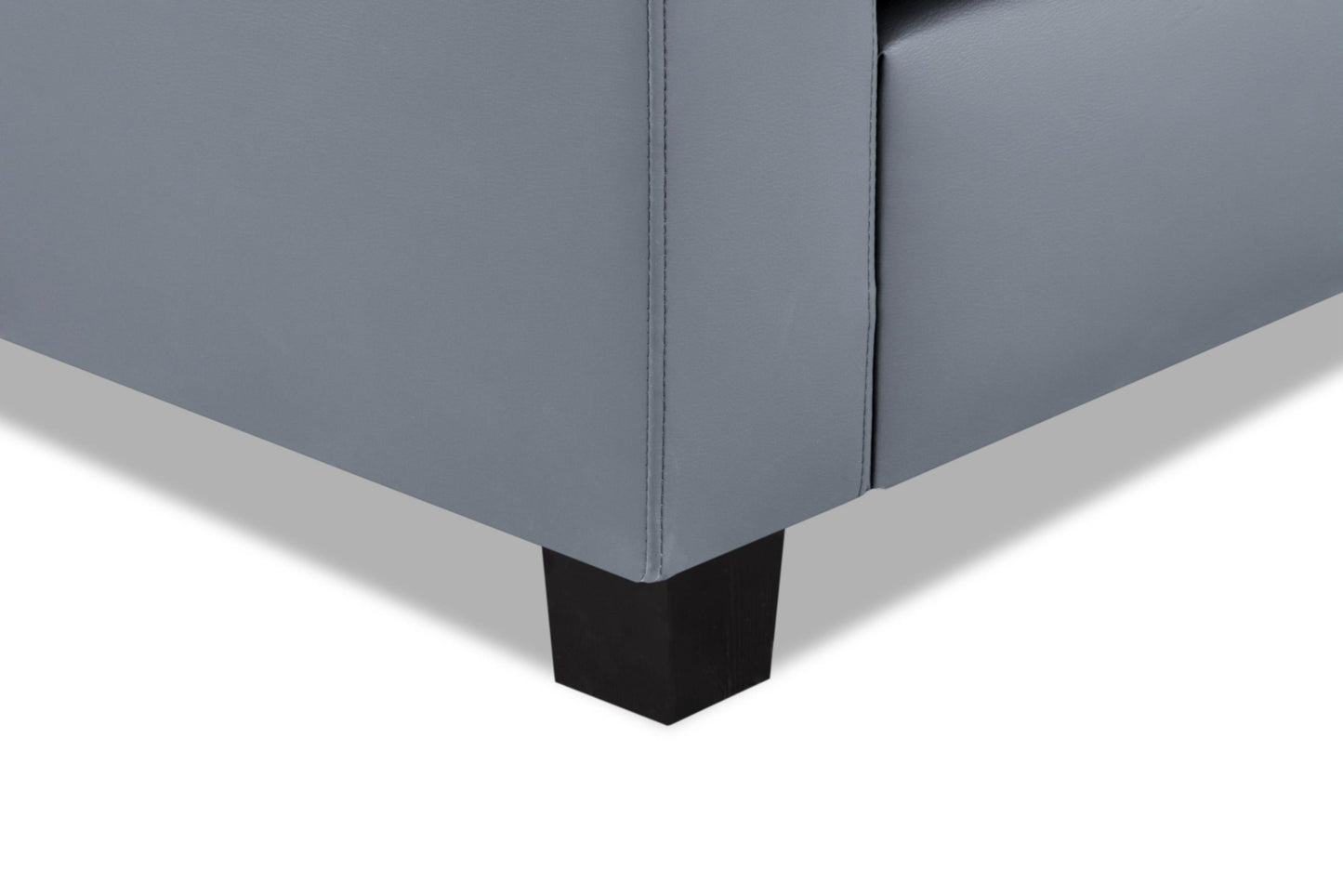 Jerry Sofa in Faux Leather or Fabric 1, 2, 3 Seat Black or Grey or Light Grey Sofa CasaFenix