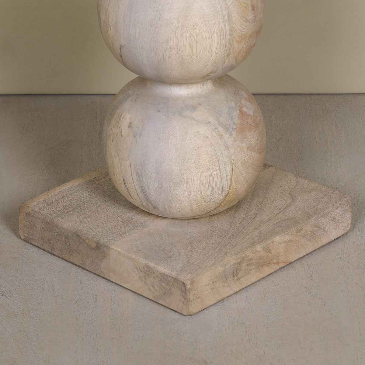 Blanchie Wooden Stacked Ball Side Occasional Table Side Table CasaFenix