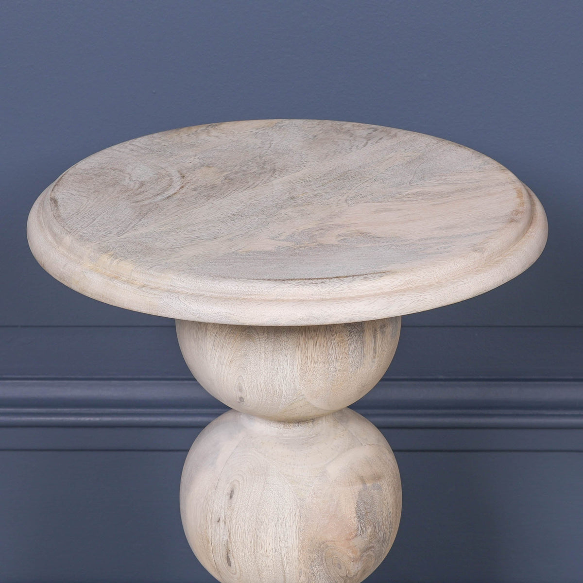 Blanchie Wooden Stacked Ball Side Occasional Table Side Table CasaFenix