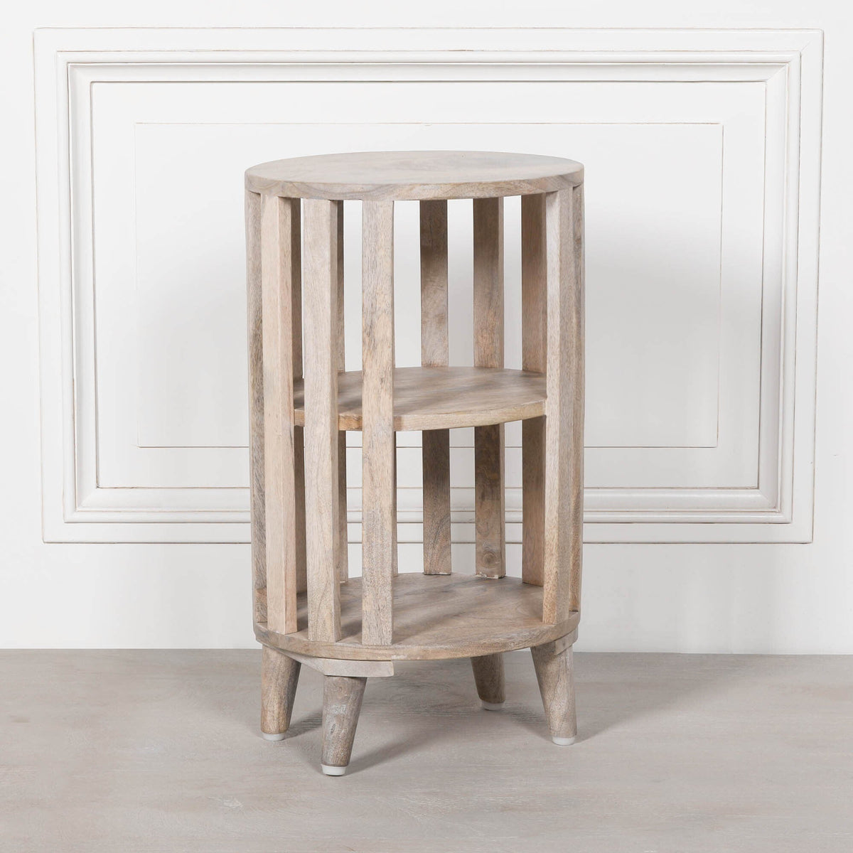 Blanchie Wooden Slated Bedside Table Bedside table / chest CasaFenix