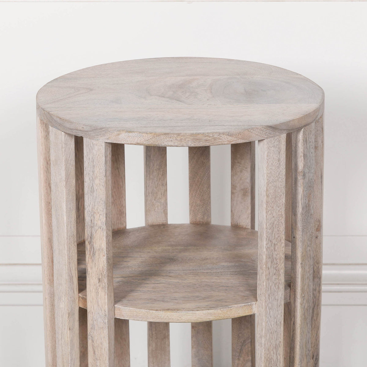 Blanchie Wooden Slated Bedside Table Bedside table / chest CasaFenix