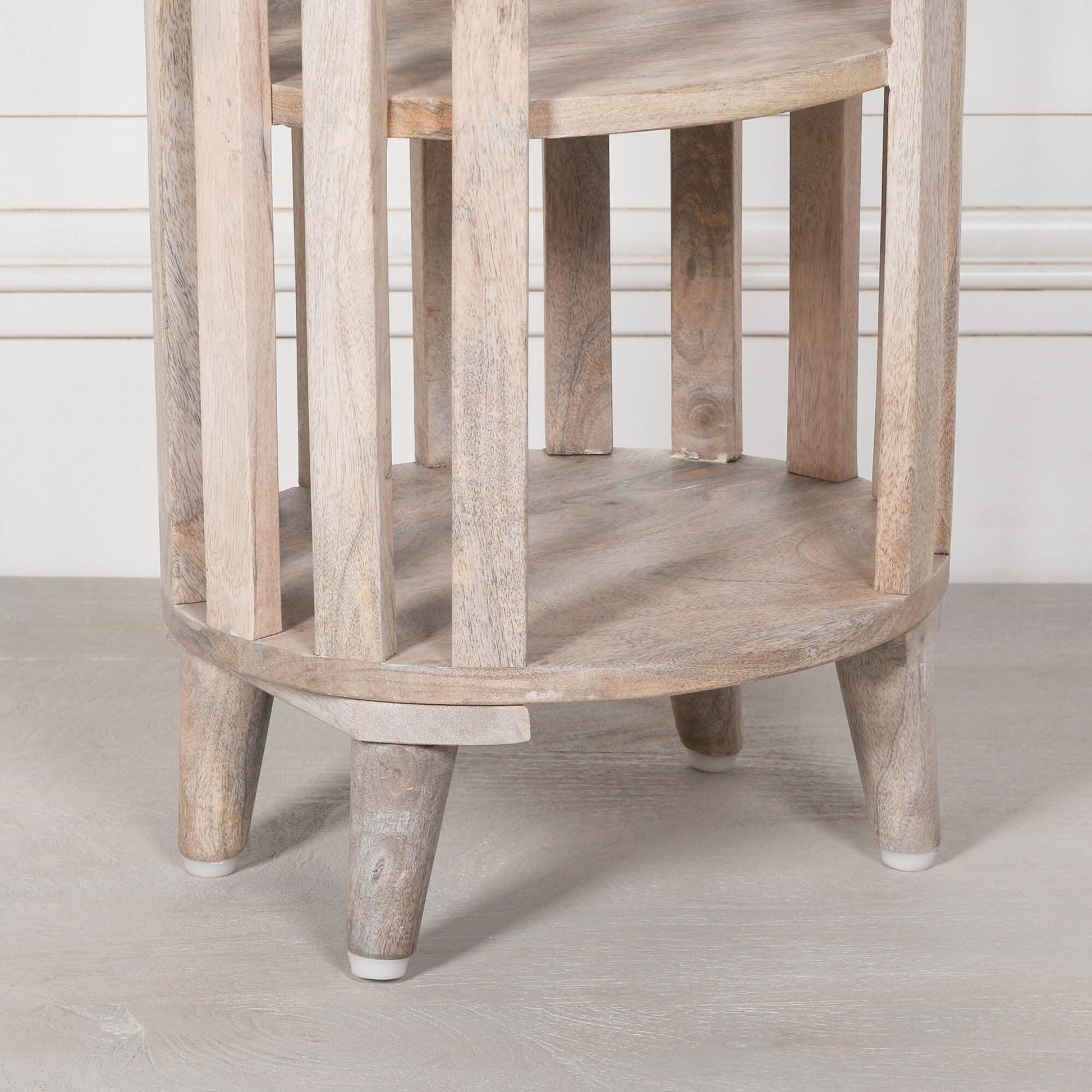 Blanchie Wooden Slated Bedside Table Bedside table / chest CasaFenix