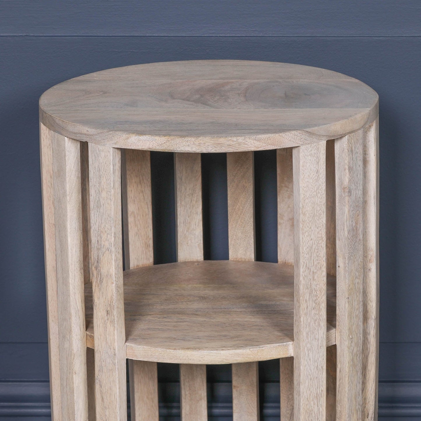 Blanchie Wooden Slated Bedside Table Bedside table / chest CasaFenix