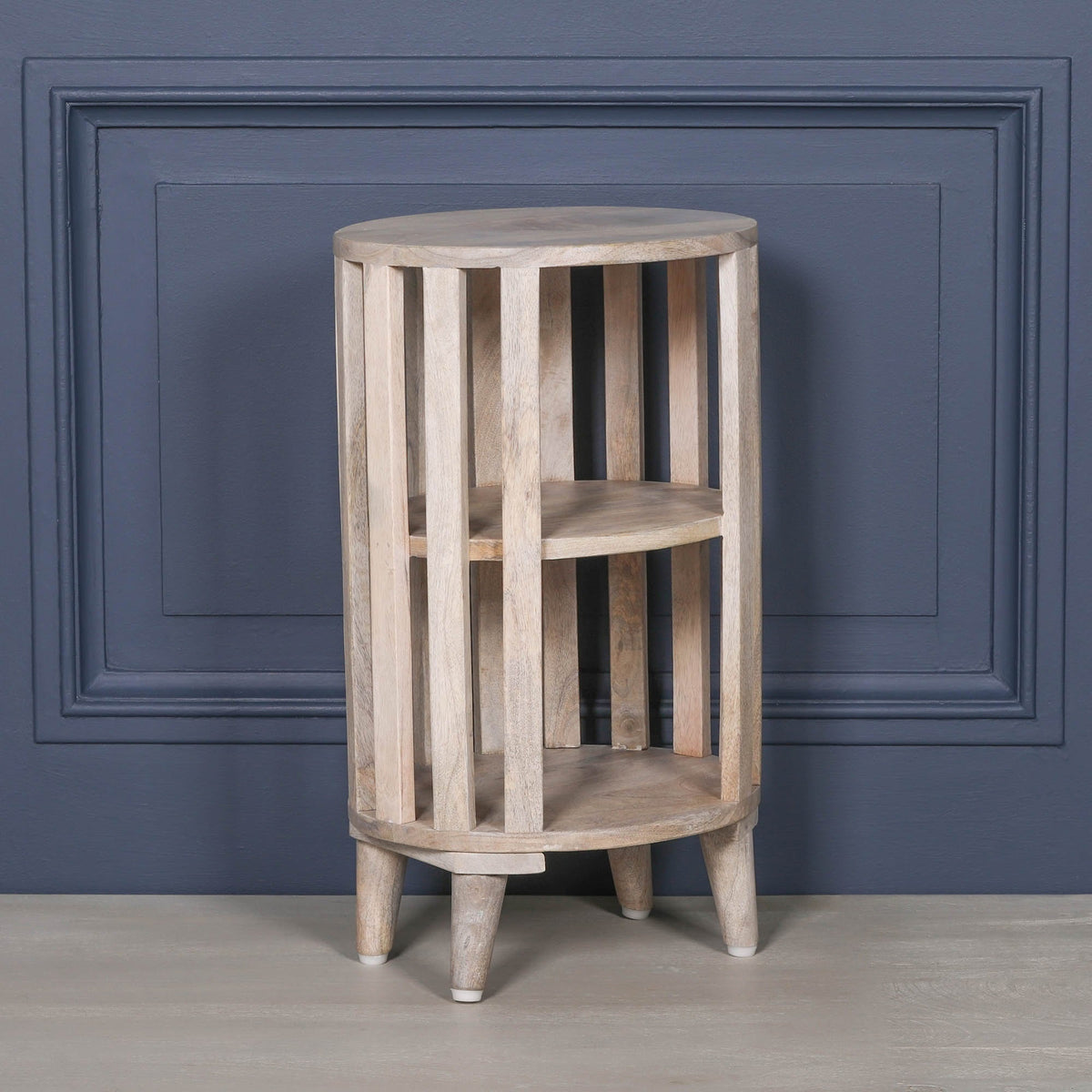 Blanchie Wooden Slated Bedside Table Bedside table / chest CasaFenix