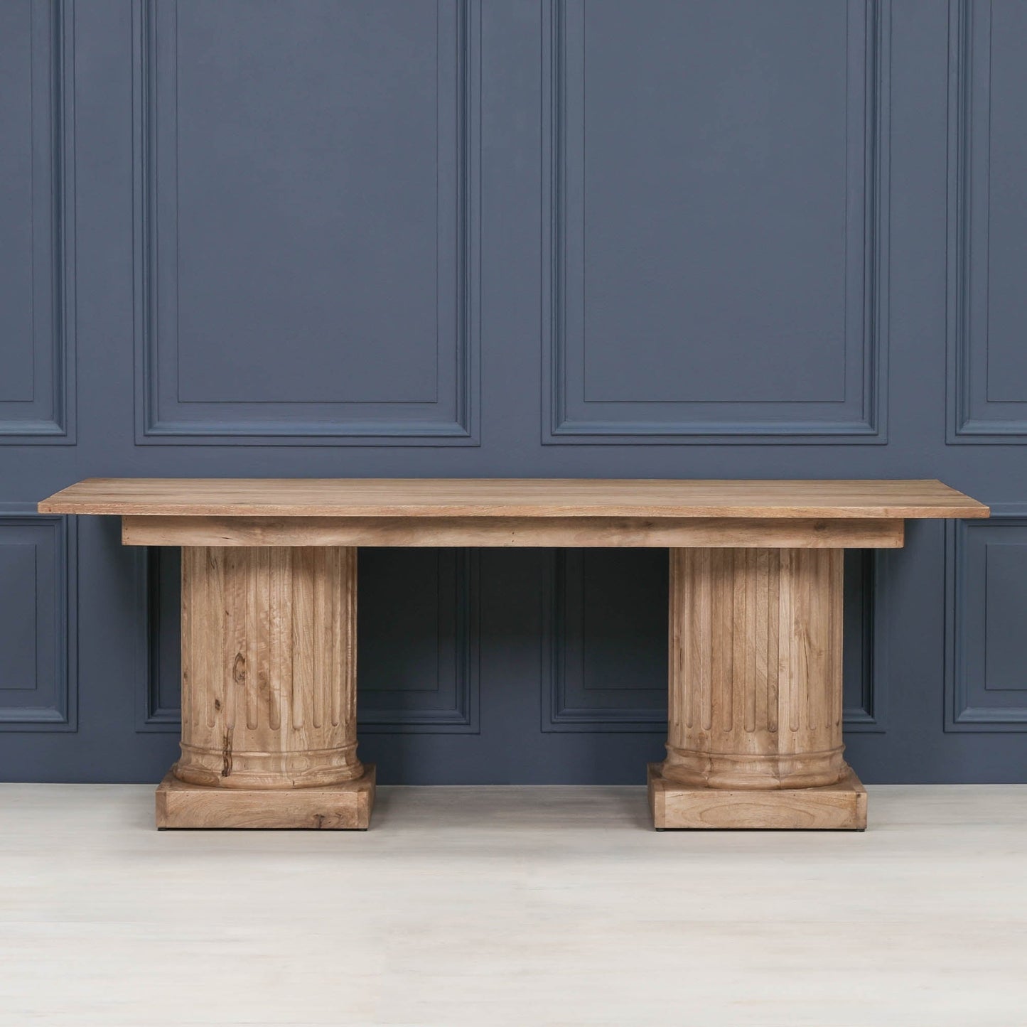 Wooden Column Rectangular Dining Table 220cm Dining table CasaFenix