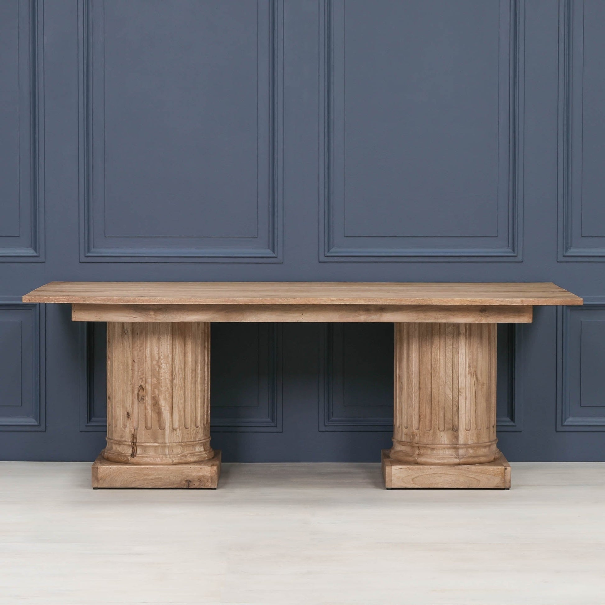 Wooden Column Rectangular Dining Table 220cm Dining table CasaFenix