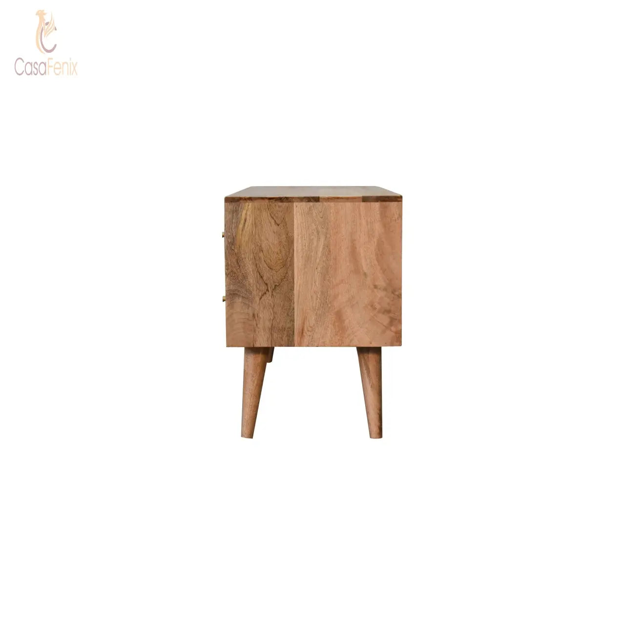 Kita Media Unit 2 Drawer 1 Door TV Cabinet Mango Wood Stand - CasaFenix