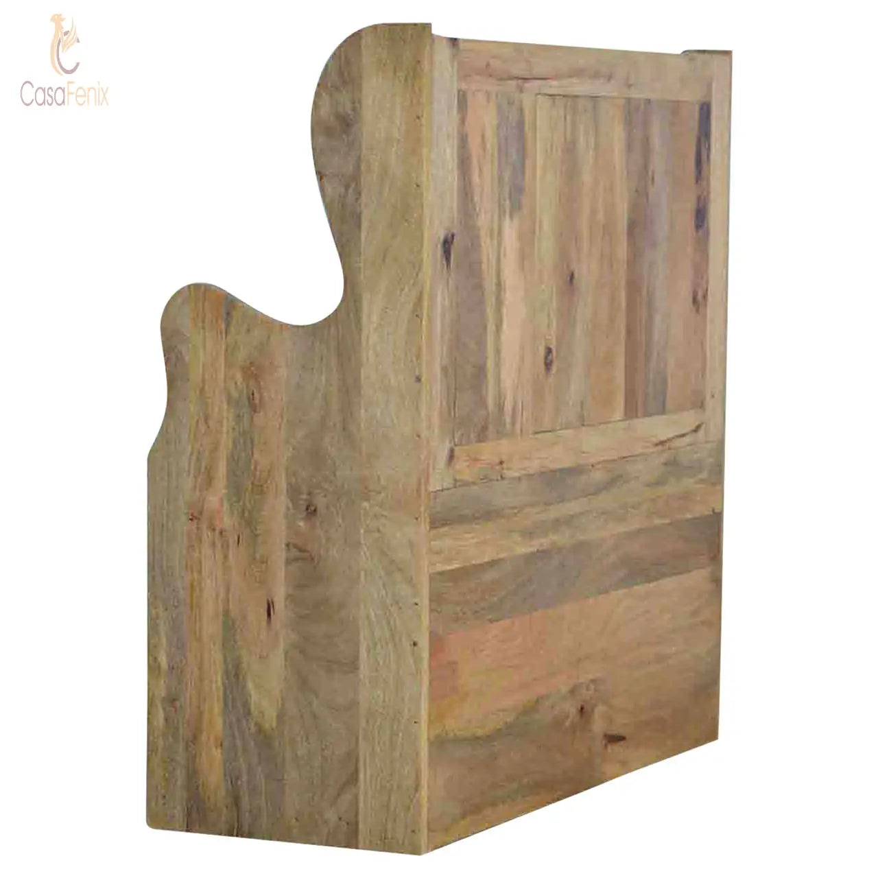 Large Monks Storage Bench Country Style 100% Solid Mango Wood - CasaFenix
