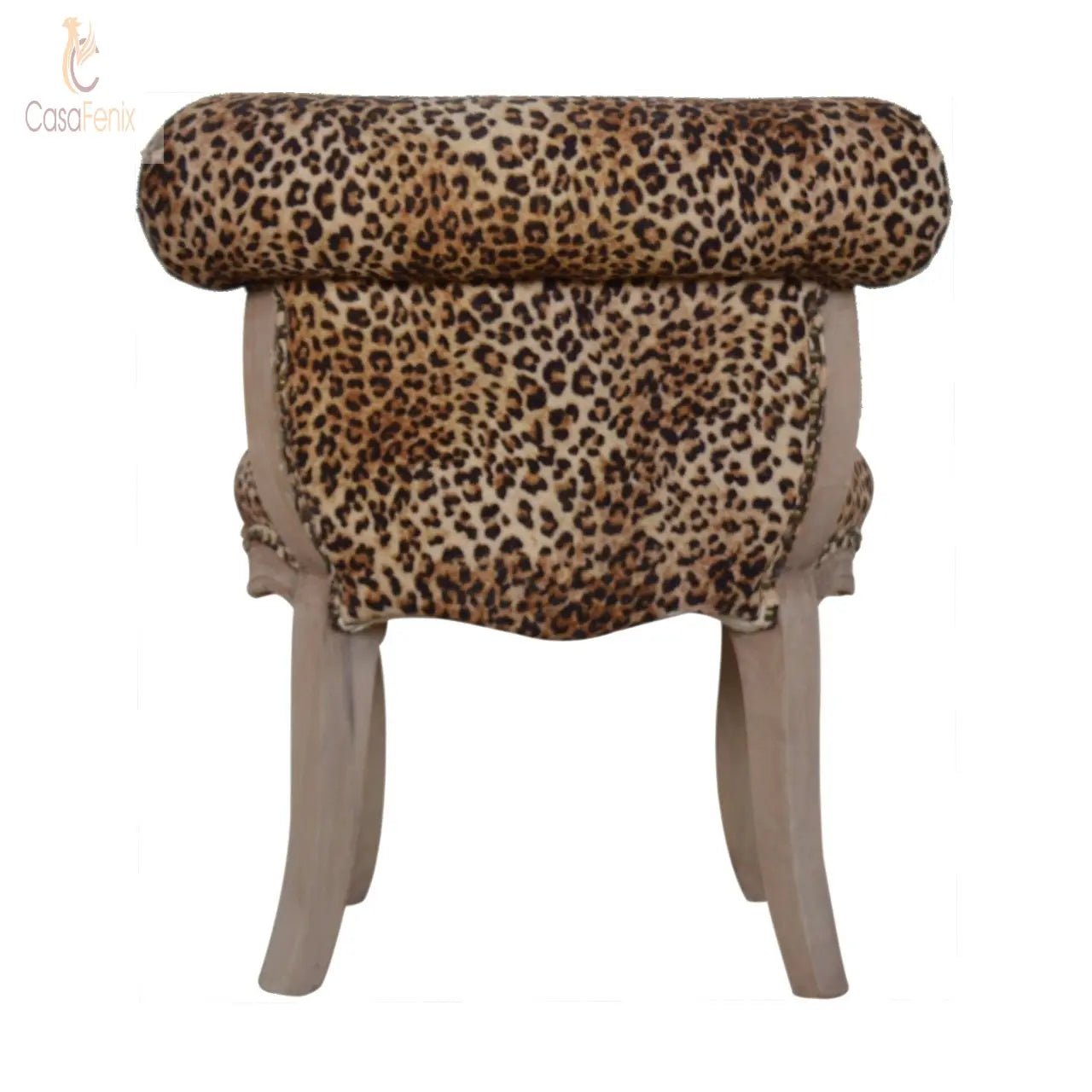Leopard Print Studded Chair Chair CasaFenix