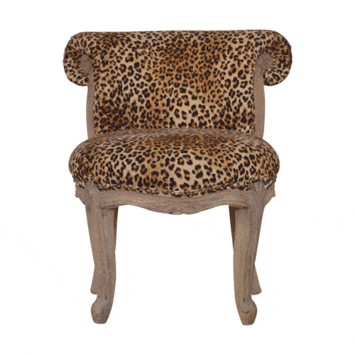 Leopard Print Studded Chair Chair CasaFenix