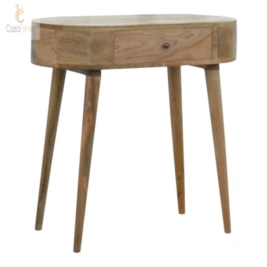 London Small Console Table 1 Drawer Oak-Ish FInish Tables CasaFenix