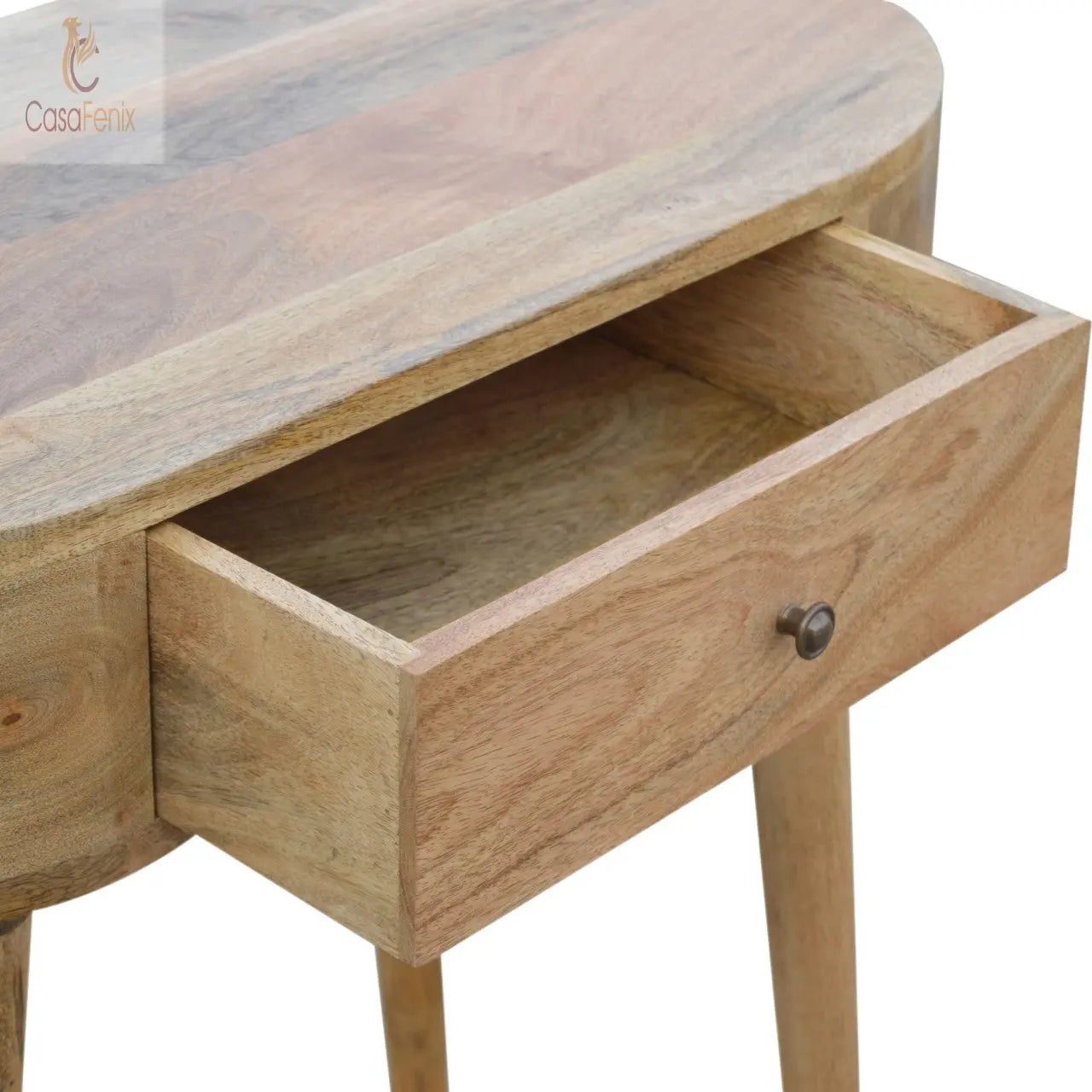 London Small Console Table 1 Drawer Oak-Ish FInish Tables CasaFenix