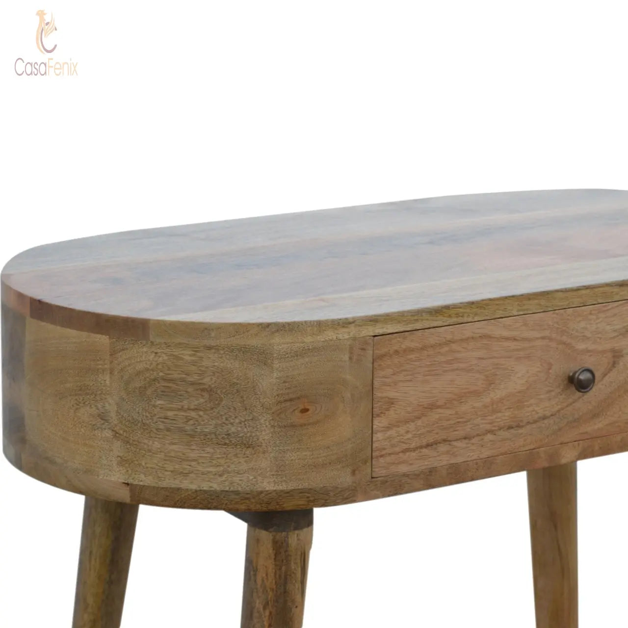 London Small Console Table 1 Drawer Oak-Ish FInish Tables CasaFenix