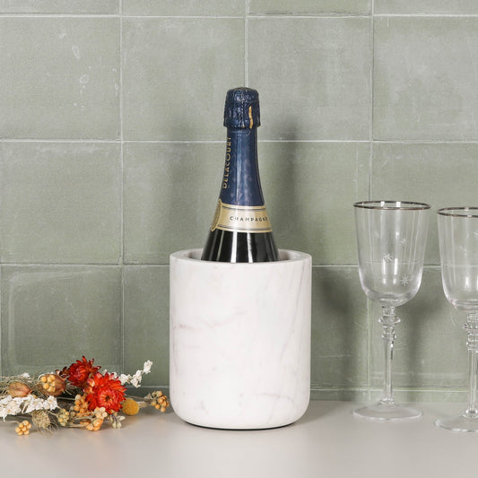 Natural White Marble Storage Utensil Holder  CasaFenix
