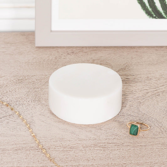 Natural White Marble Jewellery Holder  CasaFenix