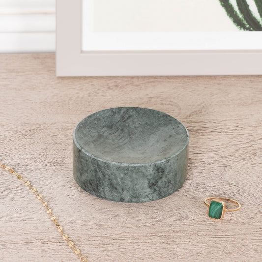Natural Green Marble Jewellery Holder  CasaFenix