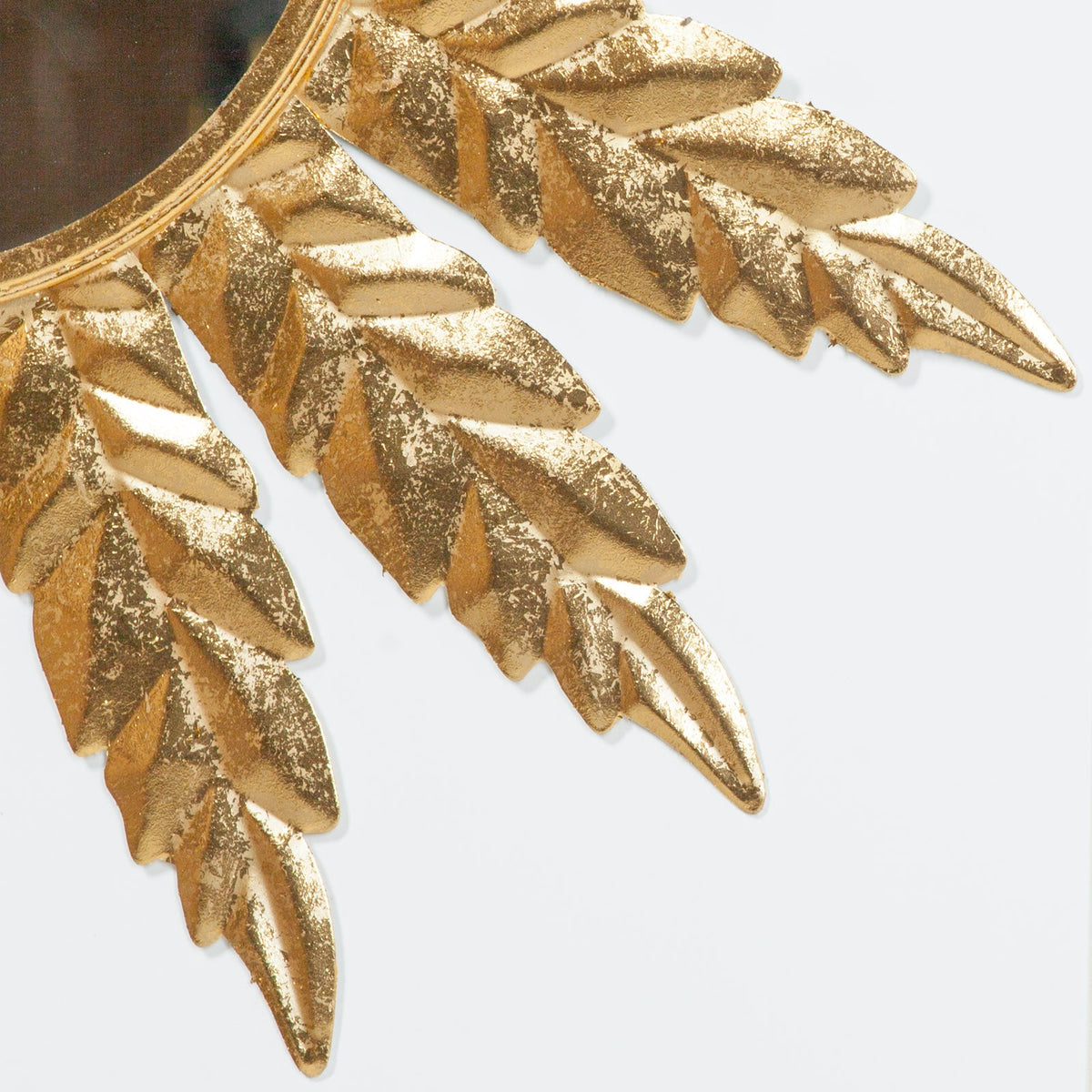 Round 76cm Flower Metal Wall Mirror Mirror CasaFenix