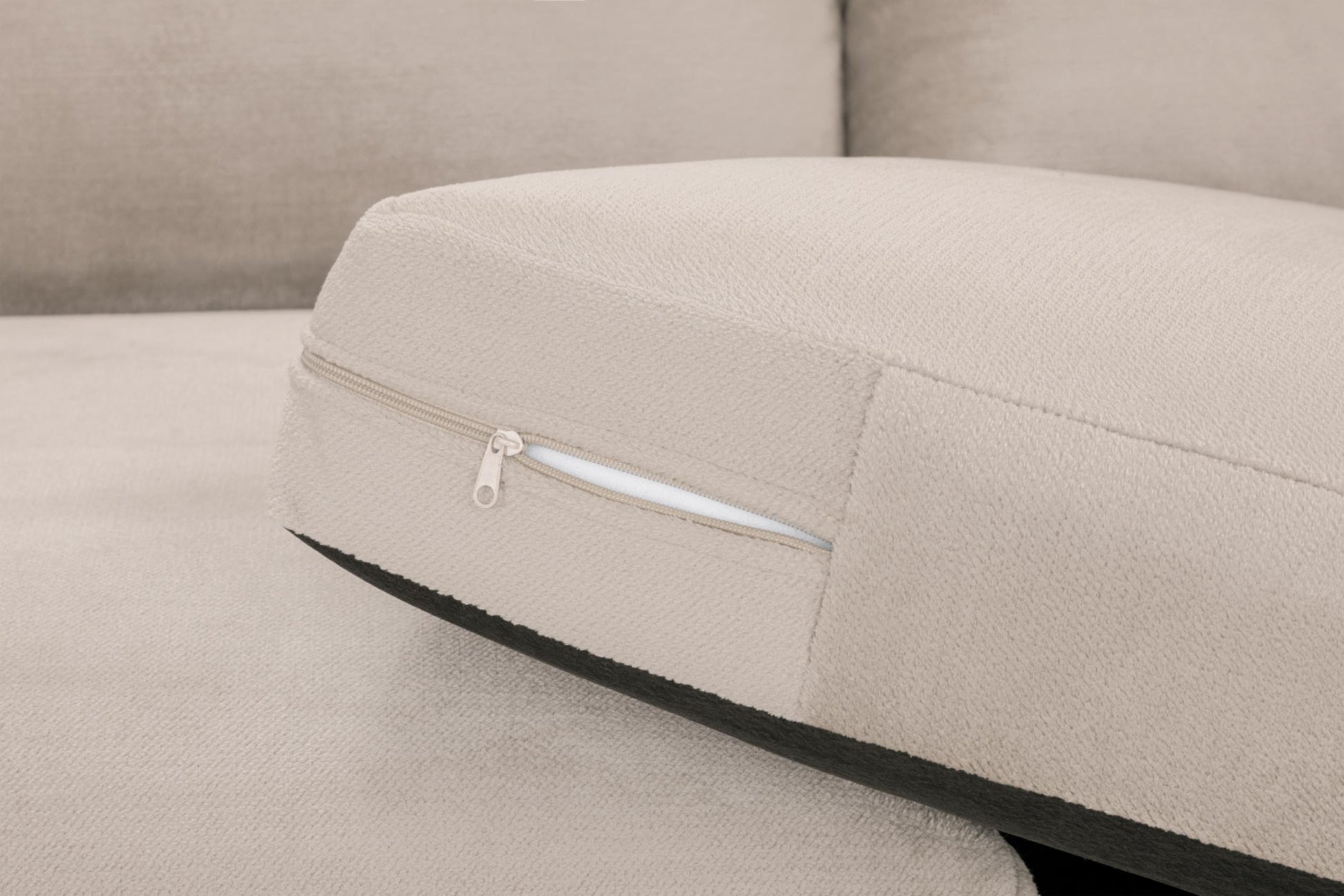 Mirabel Fabric Corner Sofa in Beige or Grey 200 x 171cm overall Size (Copy) Sofa CasaFenix