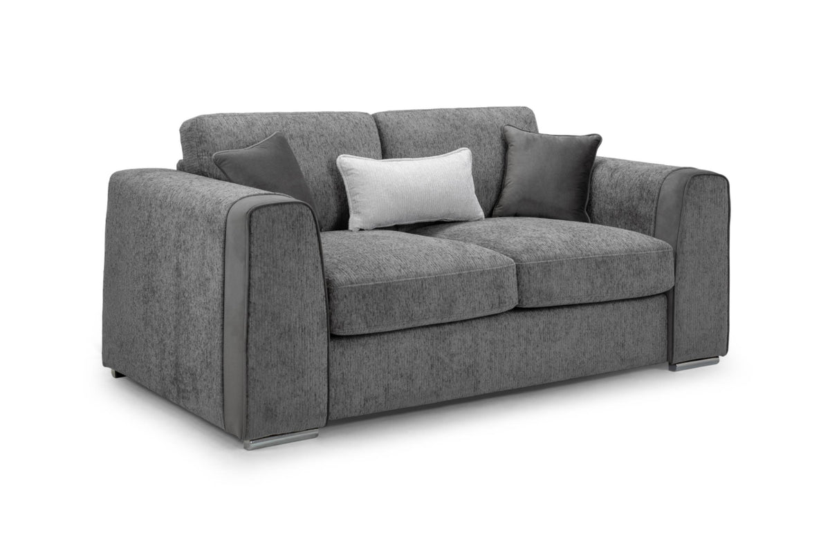 Naples Soft Chenille Upholstery Sofa in Beige, Grey or Mocha 1, 2, 3 Seat, 4 Seat Corner Settee Footstool Sofa CasaFenix