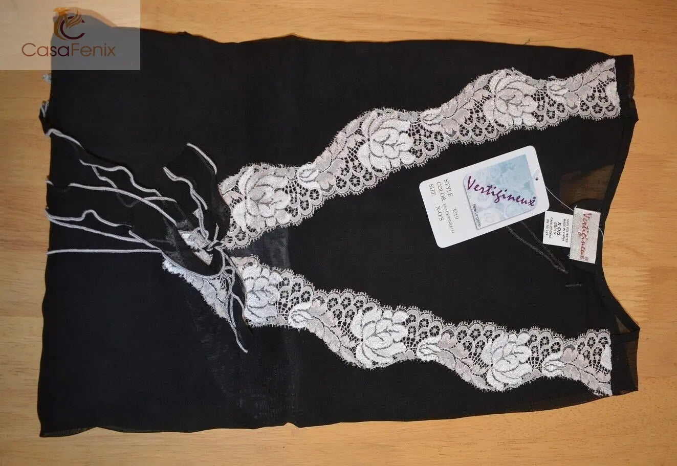 New Lingerie VX Intimate Black Chiffon Robe See Through Sheer Queen Size (3019) Clothes, Shoes & Accessories:Women:Women's Clothing:Lingerie & Nightwear:Nightwear CasaFenix