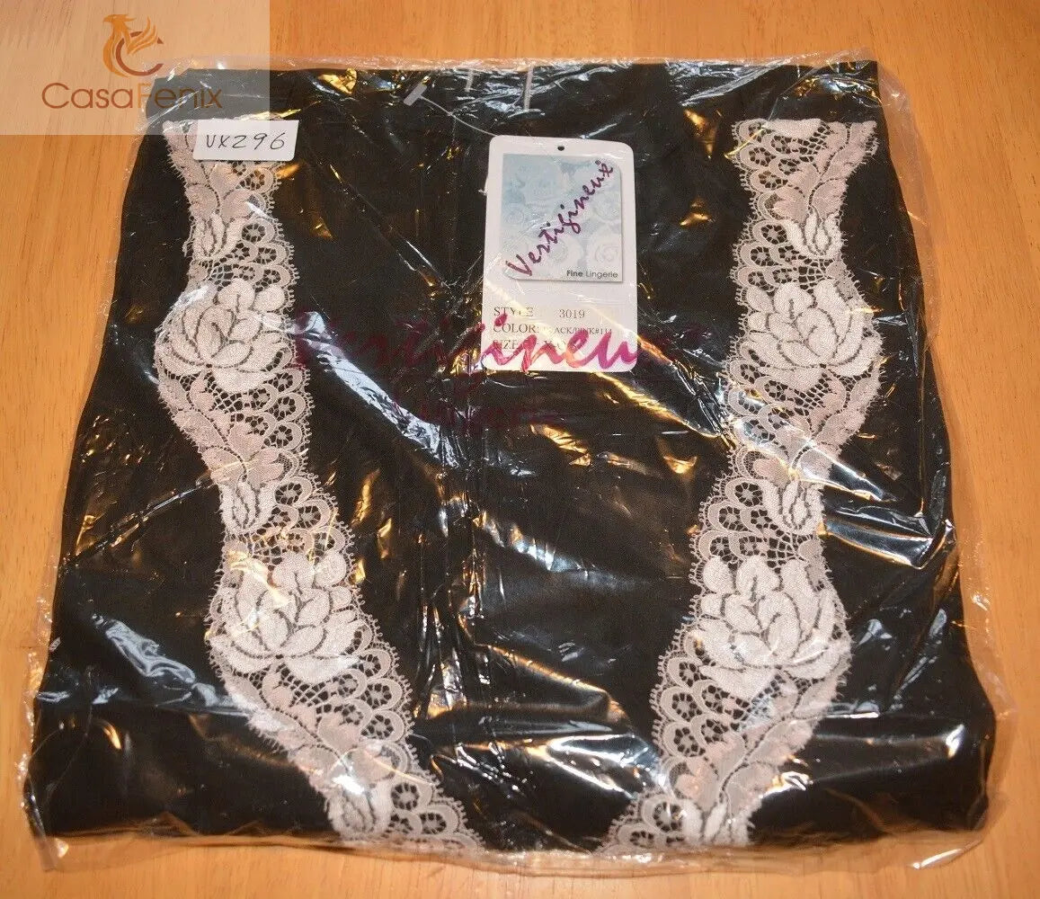 New Lingerie VX Intimate Black Chiffon Robe See Through Sheer Queen Size (3019) Clothes, Shoes & Accessories:Women:Women's Clothing:Lingerie & Nightwear:Nightwear CasaFenix