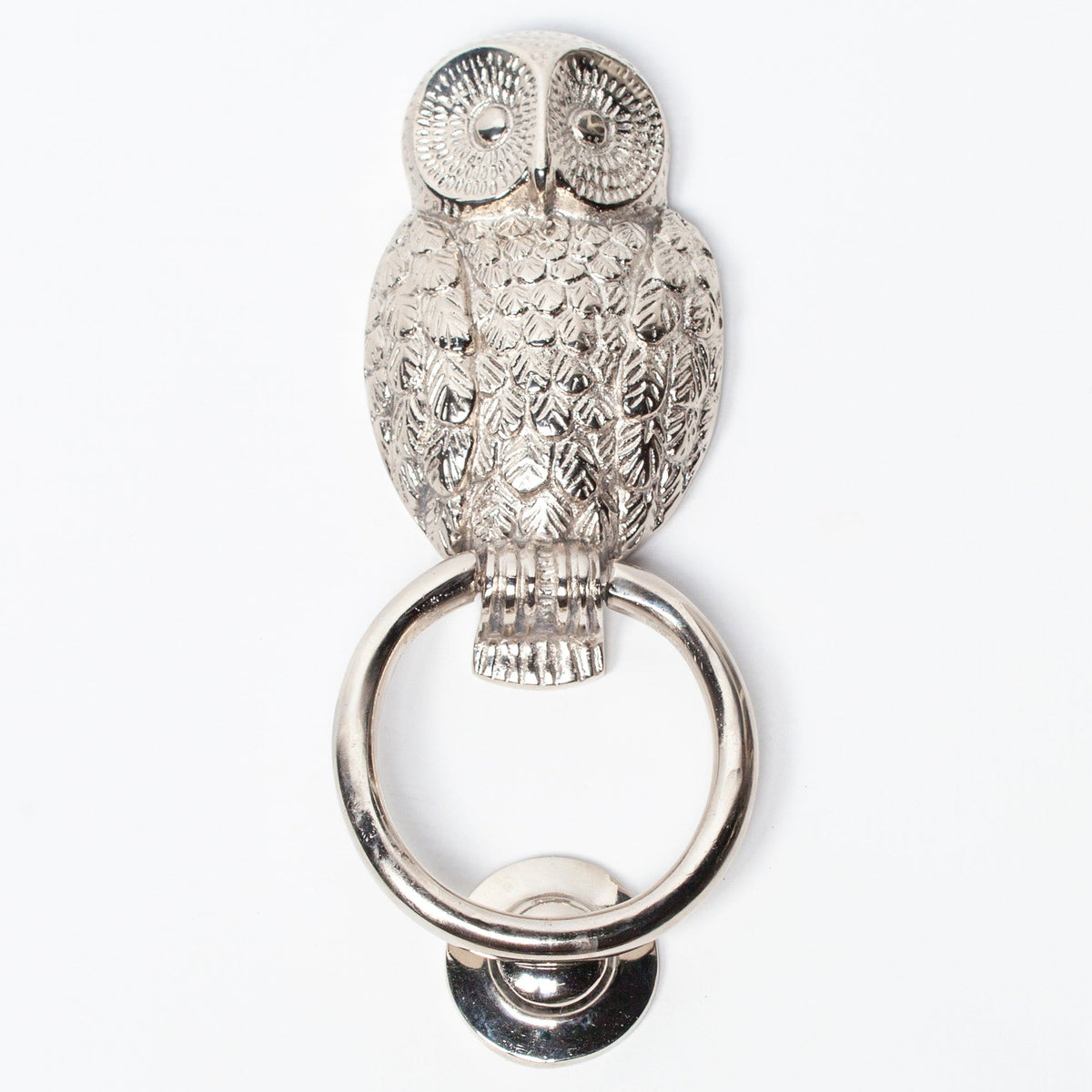 Chrome Owl Door Knocker Door knocker CasaFenix