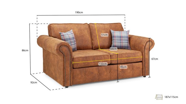 Oakland Sofa in Grey available in 2, 3 Seat and Footstool (Copy) Sofa CasaFenix