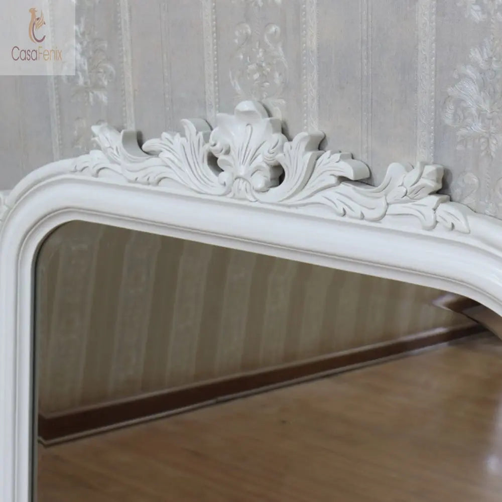 Overmantle Mirror Over Mantle Mirror Solid Mahogany - CasaFenix