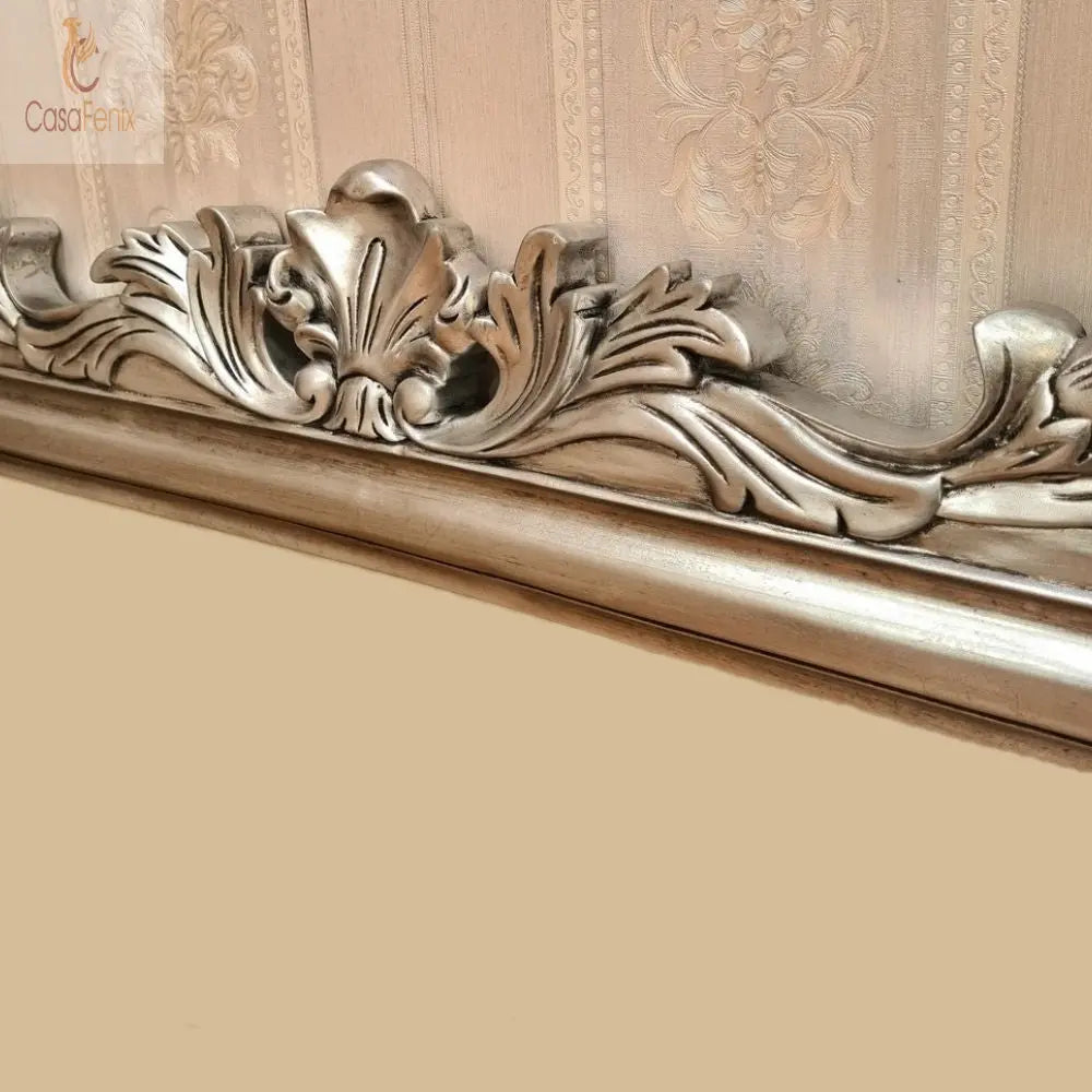 Overmantle Mirror Over Mantle Mirror Solid Mahogany - CasaFenix