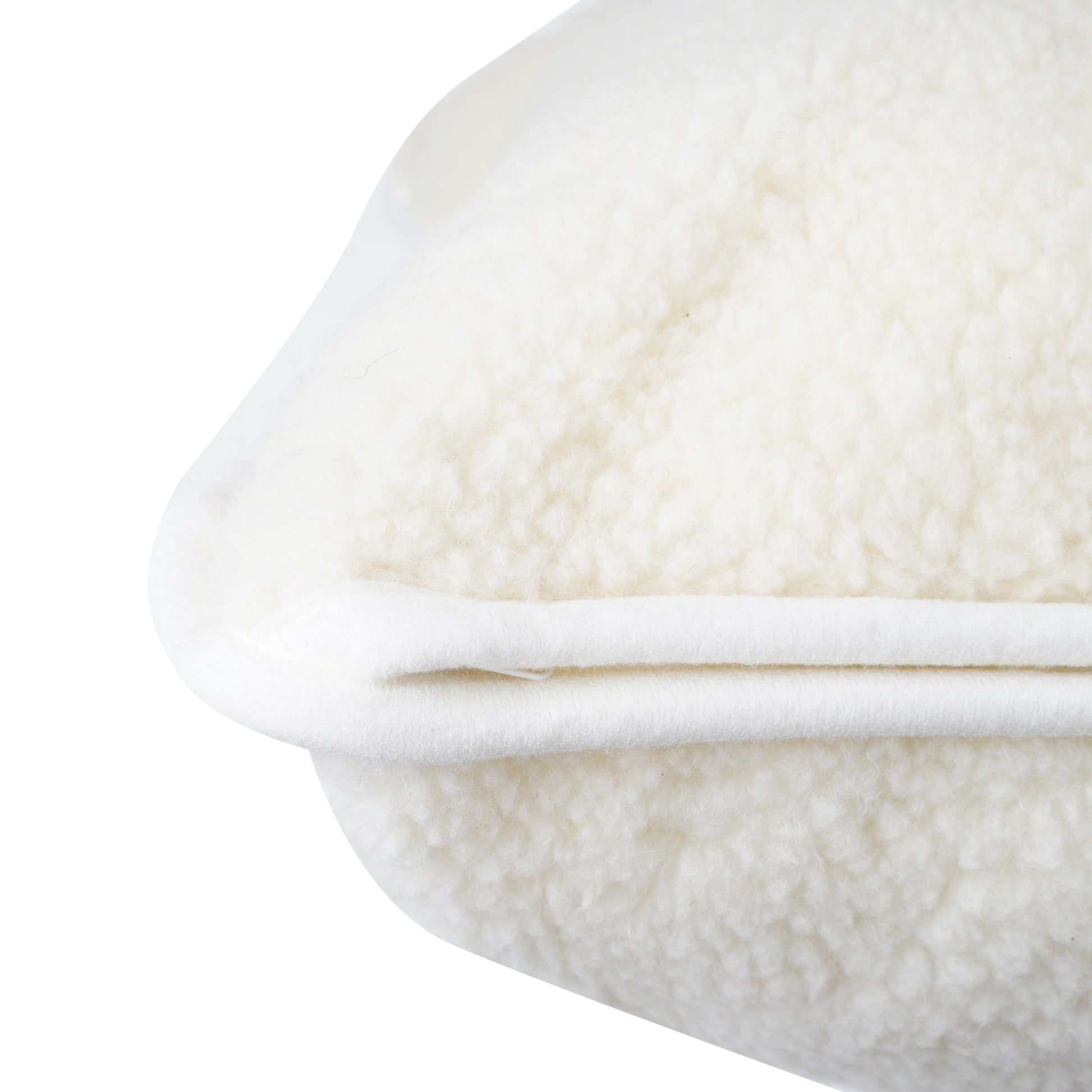 100% Merino Wool Pillow - Natural Cream / White - CasaFenix