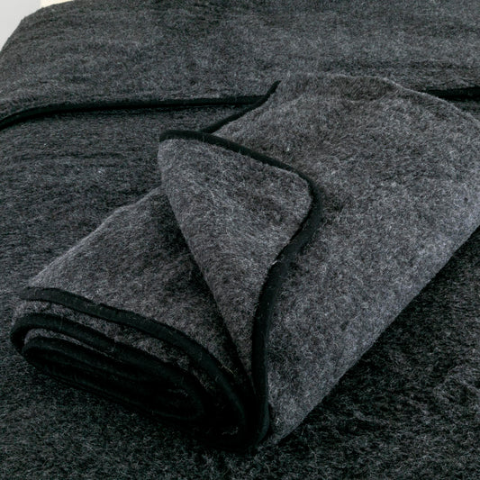 100% Merino Wool Blanket - 130 x 170cm Grey - CasaFenix