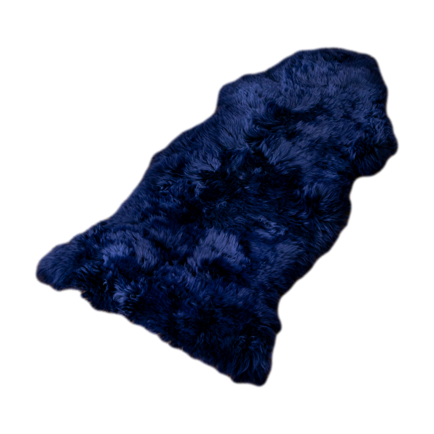 Blue Sheepskin Rug XXL 120 x 60cm 1.5kg - CasaFenix