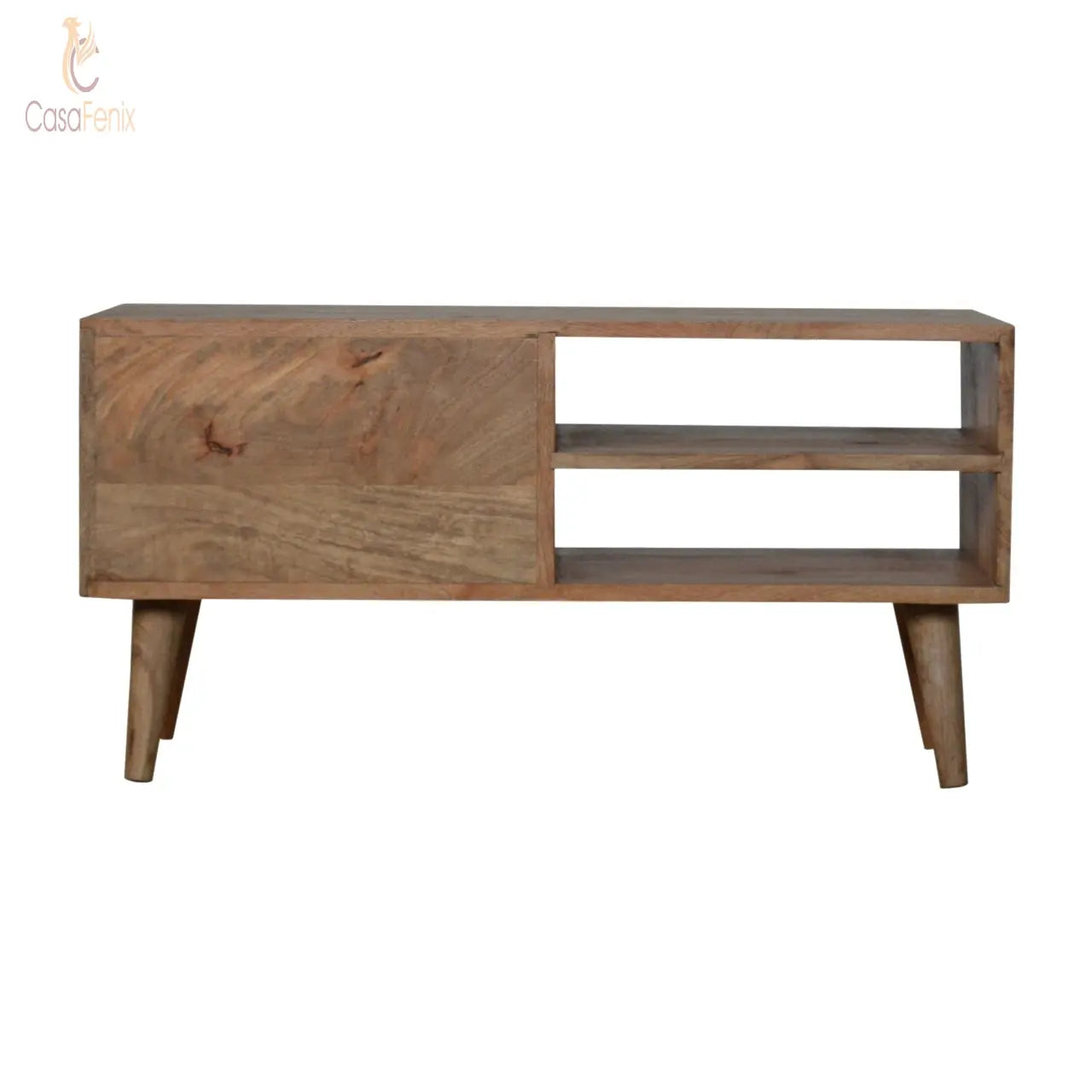 Rattan Media Unit 2 Drawer TV Stand - CasaFenix