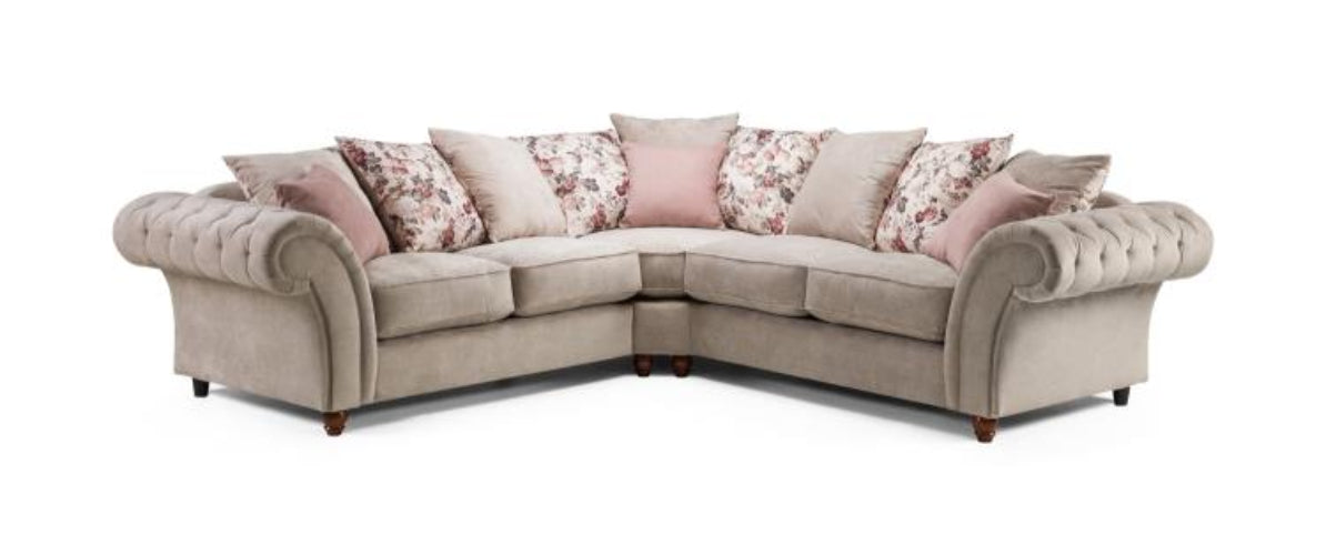 Roma Chesterfield Sofa in Grey available in 1, 2, 3 Seat, 4 Seat Corner (Copy) Sofa CasaFenix