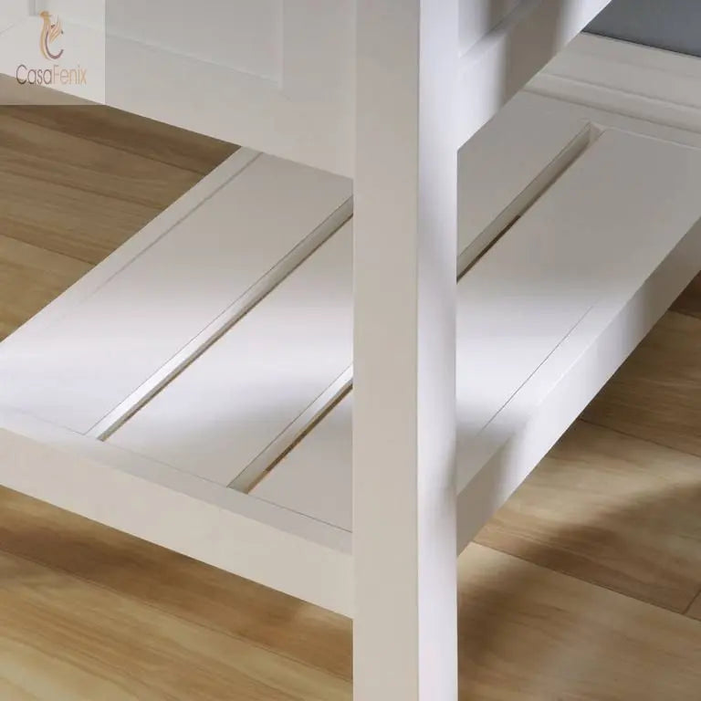SHAKER STYLE DESK SOFT WHITE - CasaFenix