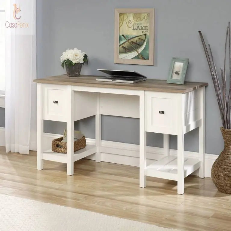 SHAKER STYLE DESK SOFT WHITE - CasaFenix