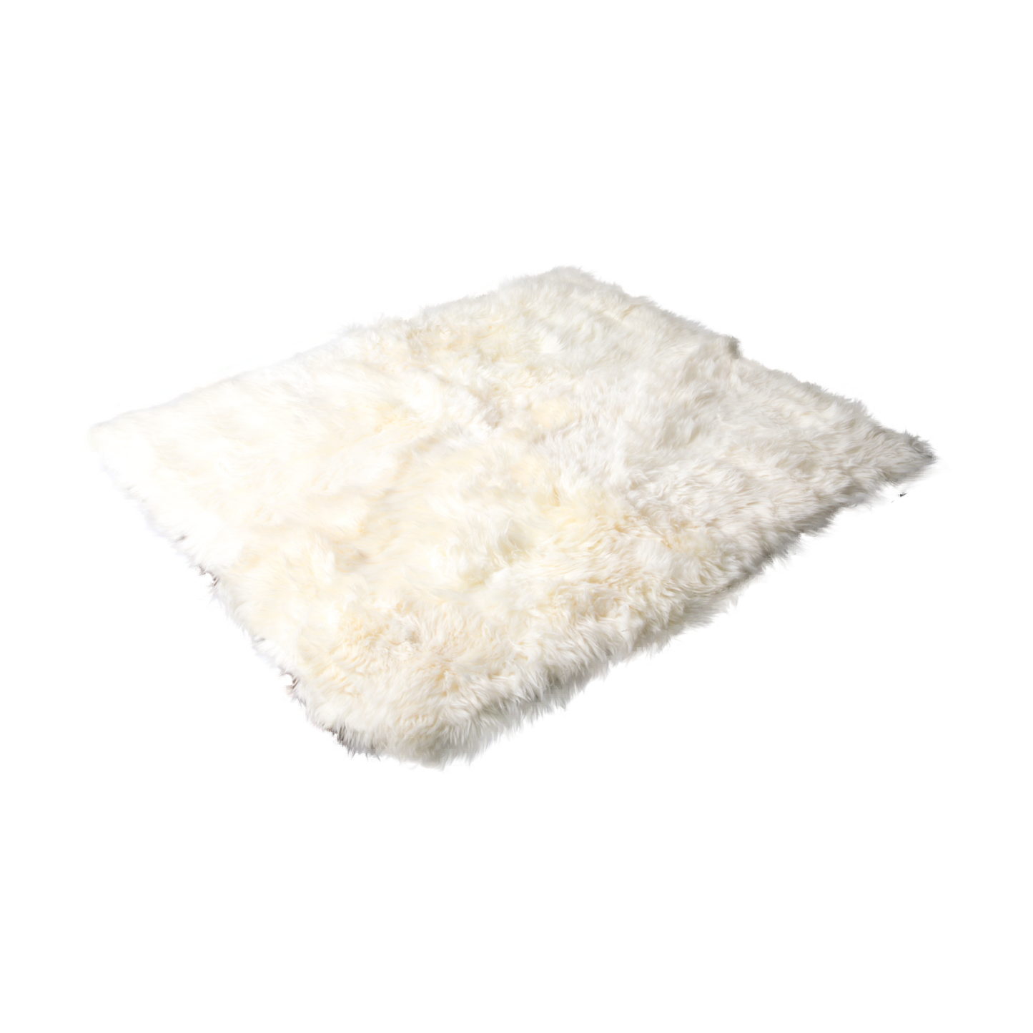 Natural Cream Colour Rectangle Sheepskin Rug - 130 x 150cm - CasaFenix