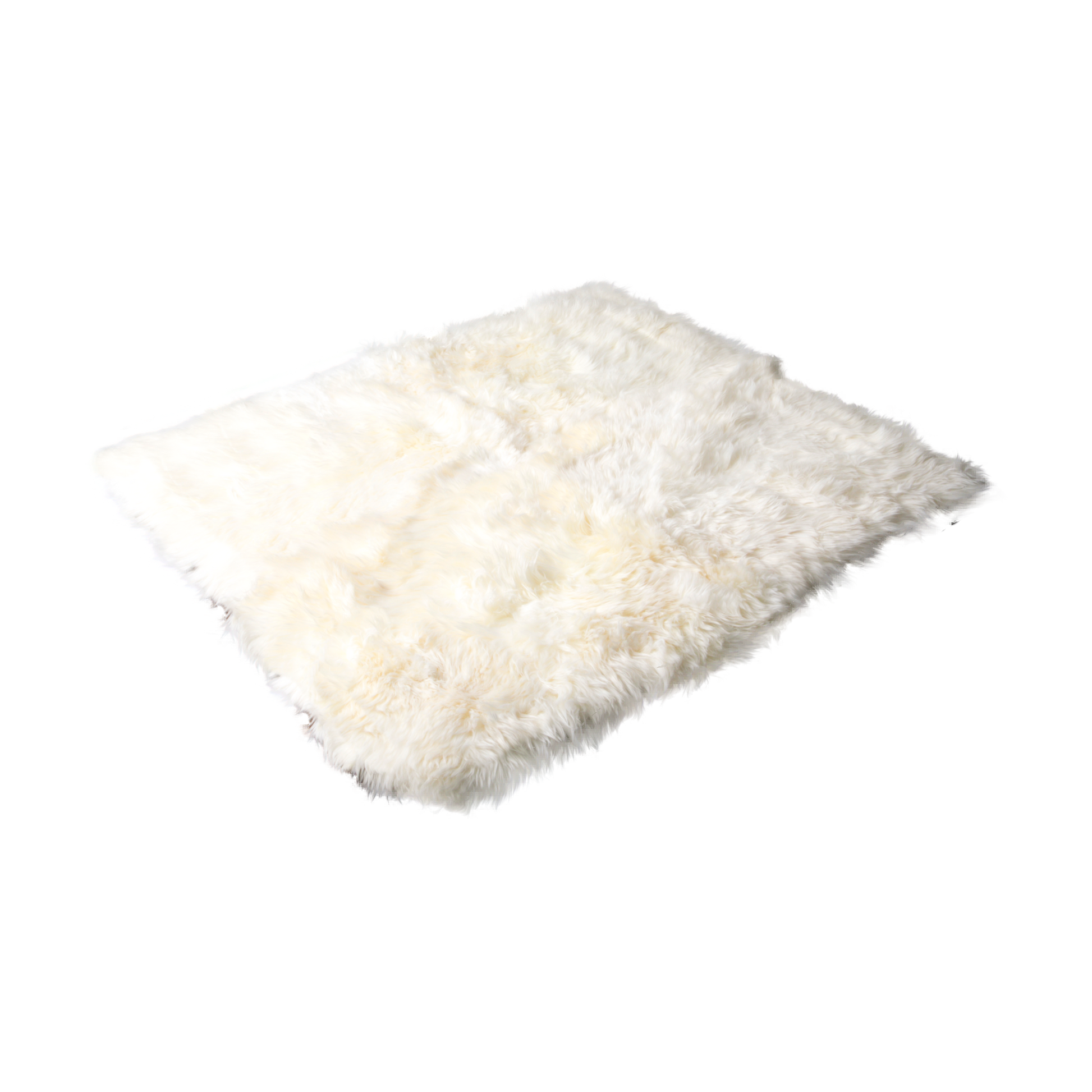 Natural Cream Colour Rectangle Sheepskin Rug - 130 x 150cm - CasaFenix