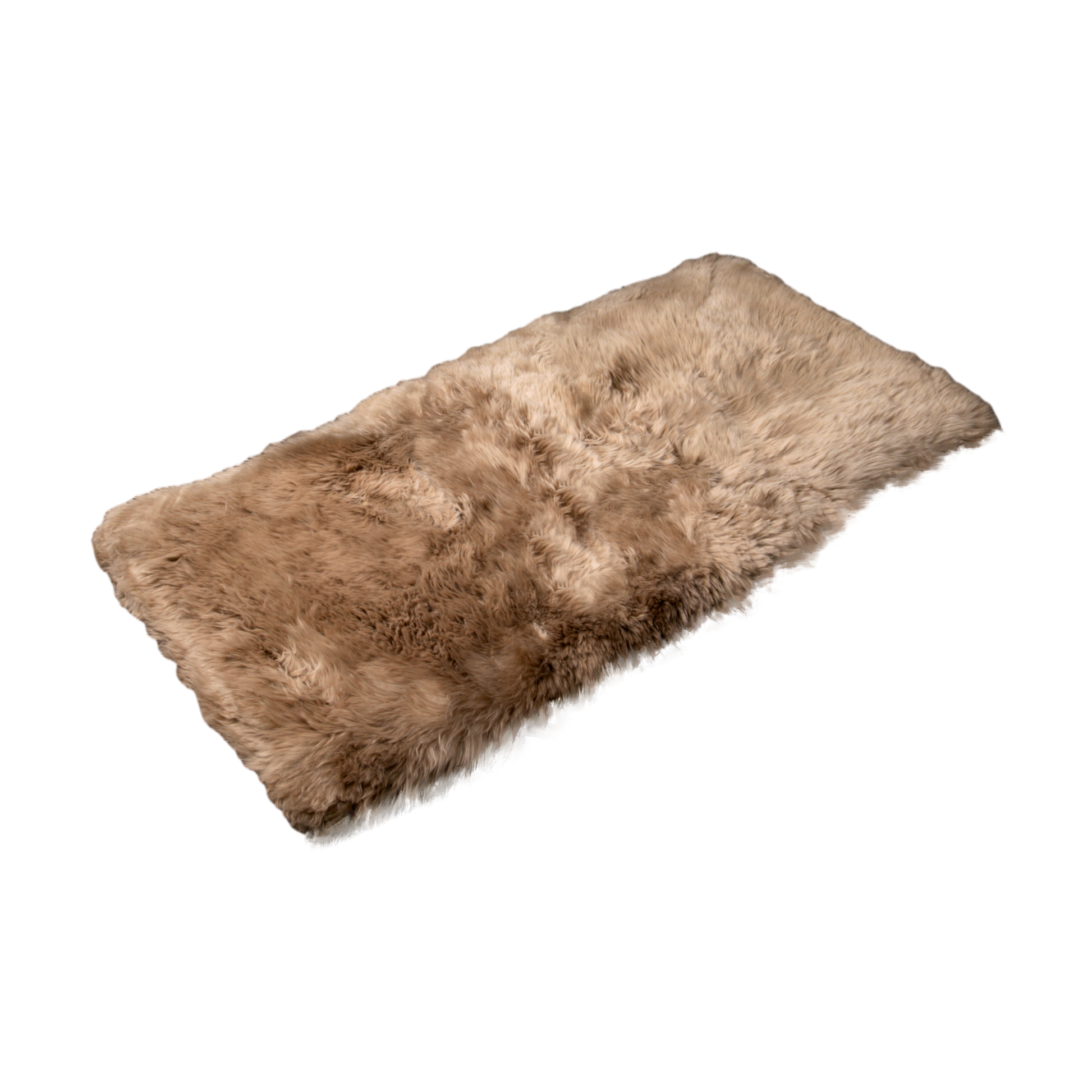 Light Brown Rectangle Sheepskin Rug - 70 x 140cm - CasaFenix