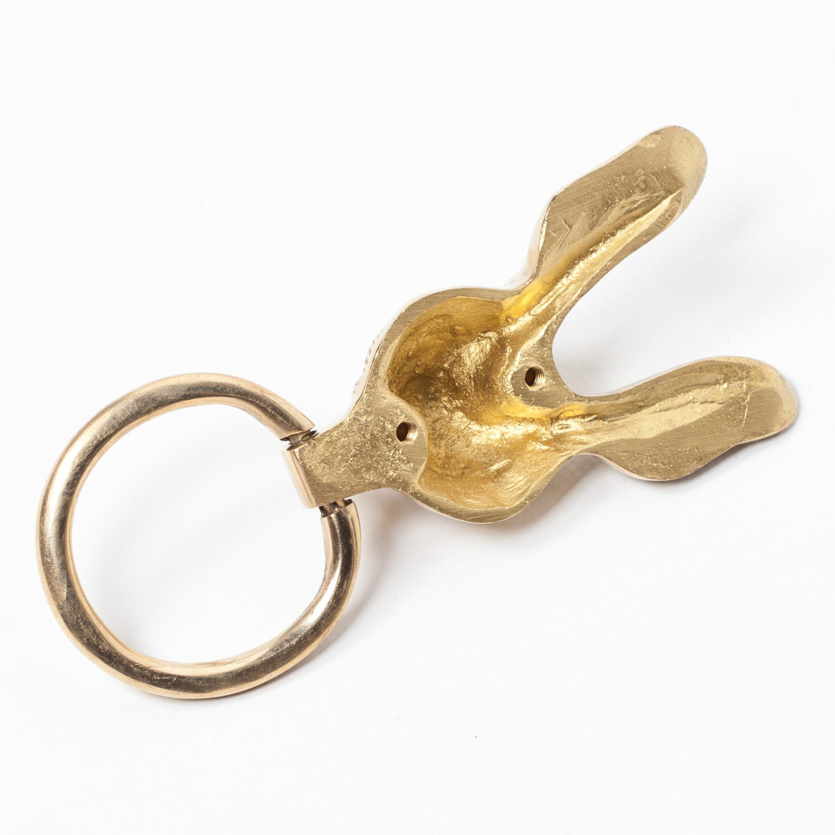 Polished Brass Rabbit Door Knocker Door knocker CasaFenix