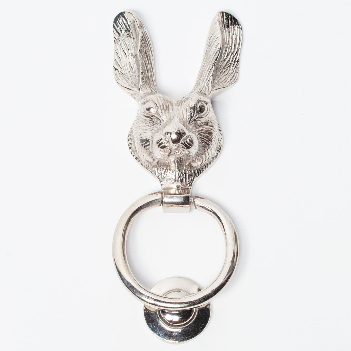 Chrome-Plated Brass Rabbit Door Knocker Door knocker CasaFenix
