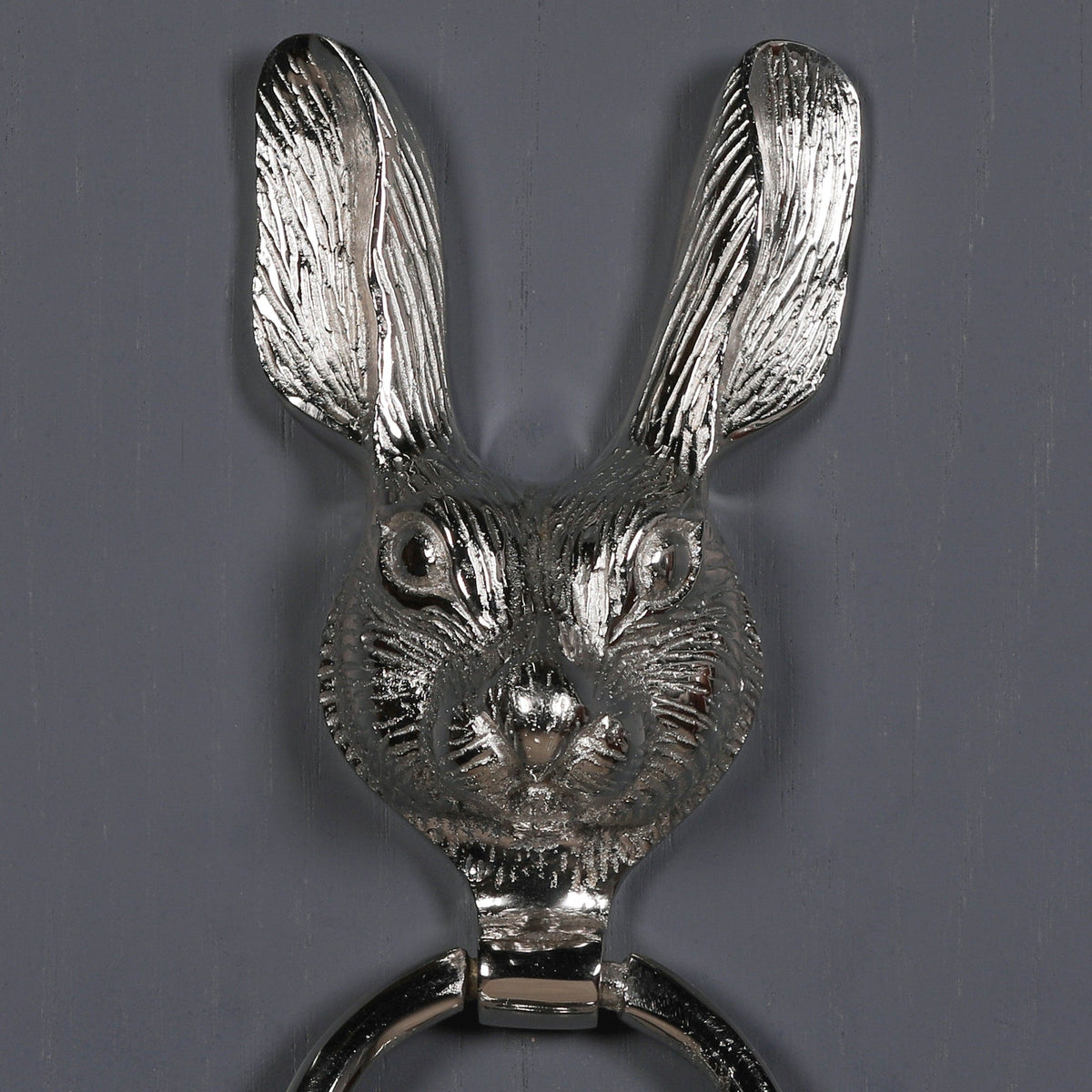 Chrome-Plated Brass Rabbit Door Knocker Door knocker CasaFenix