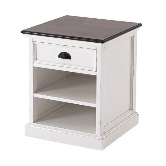 Halifax Accent collection by Nova Solo.  Bedside Table with Shelves CasaFenix