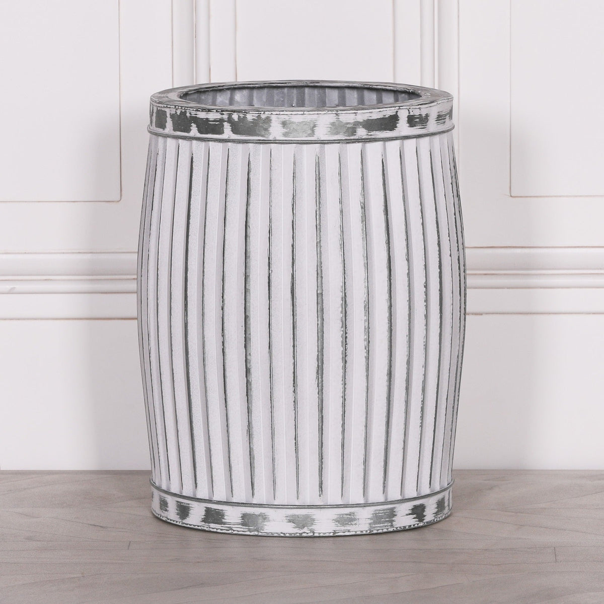 Galvanised Steel Round Dolly Tub Planter Small Planter CasaFenix
