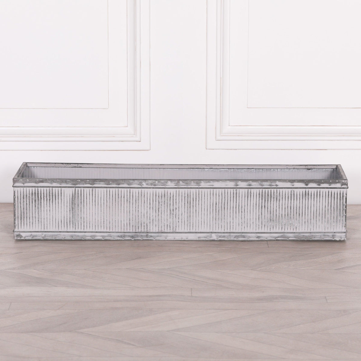 Galvanised Steel Window Box Planter Large 81cm Planter CasaFenix